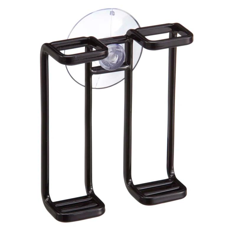 Yamazaki Home Tower Yamazaki Home Toothbrush Holder, Suction Cup Organizer For Bath, Steel, Water Resistant