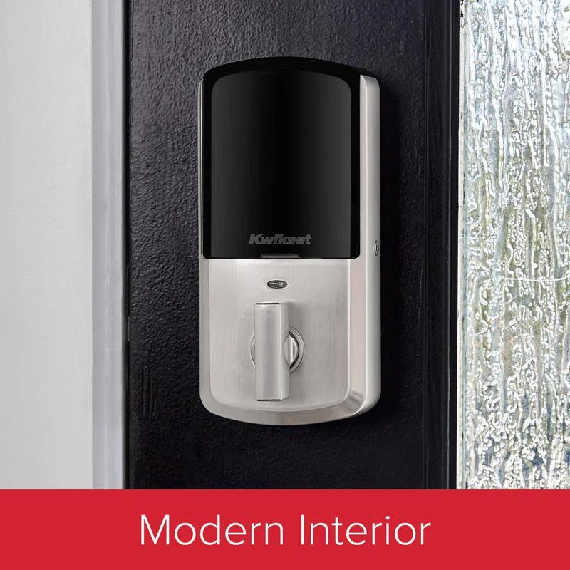 Kwikset 938WIFIKYPD15SMTTPRRCALFD Halo Wi-Fi Smart Lock Keypad Single Cylinder Deadbolt with Smartkey Security