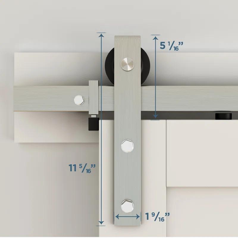 National Hardware Standard Single Barn Door Hardware Kit