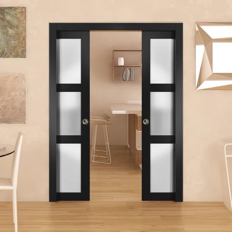 SARTODOORS Lucia Frosted Glass Sliding Closet Doors