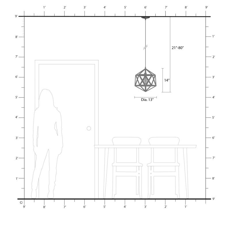 Laurel Foundry Modern Farmhouse® Vallejos 1 - Light Pendant