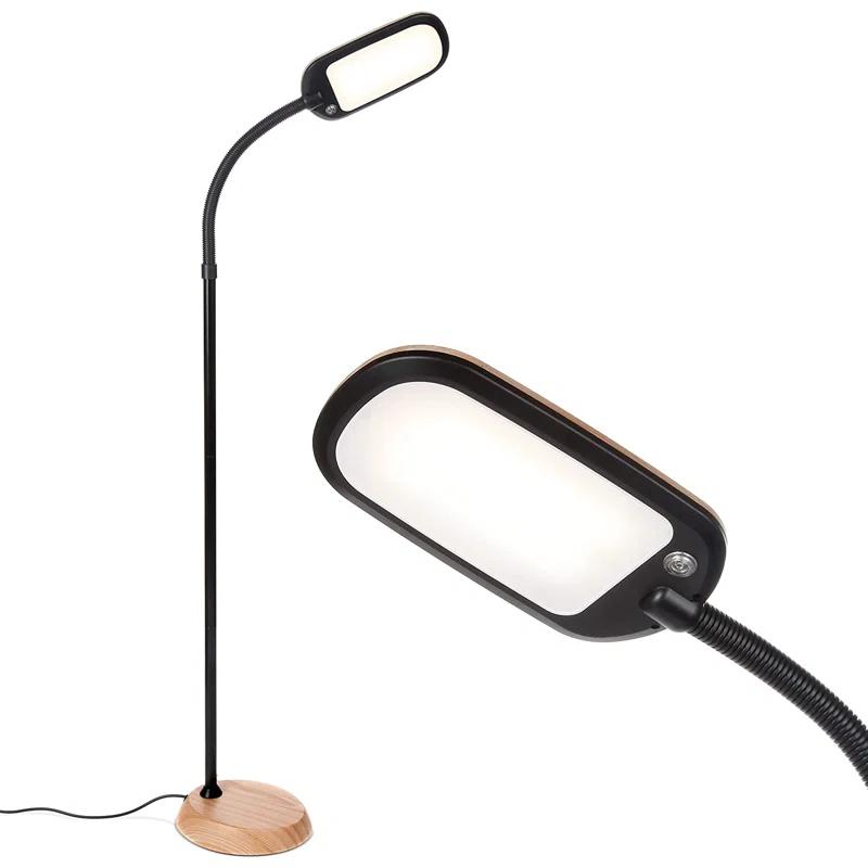 Brightech Litespan Slim 55 in. Industrial Dimmable LED Directional Task Floor Lamp
