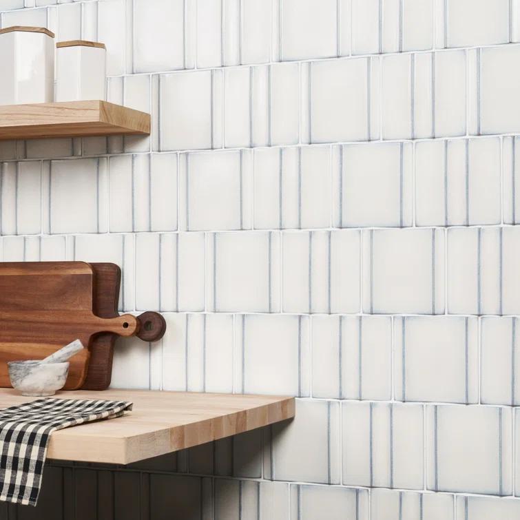 Bond Tile Metaru 5.82 In. X 5.82 In. 3D Polished Porcelain Wall Tile (7.82 Sq. Ft. / Case)