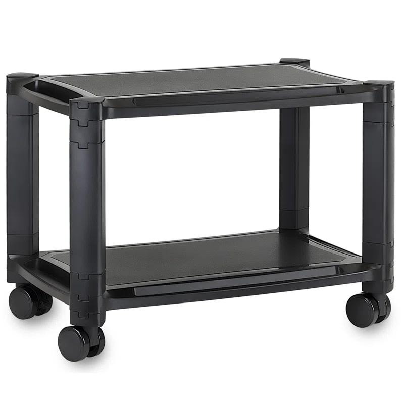 Mount-It! Height Adjustable Under Desk Printer Stand with Wheels, Rolling Printer Cart