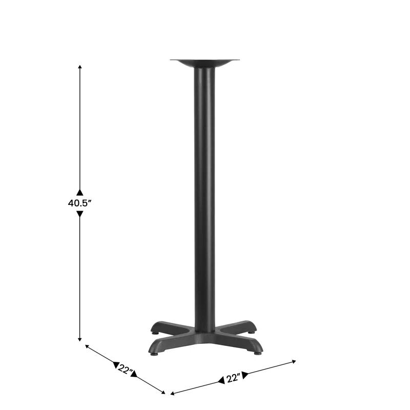 Flash Furniture Beverly Restaurant Table X-Base with 3" Dia. Bar Height Column