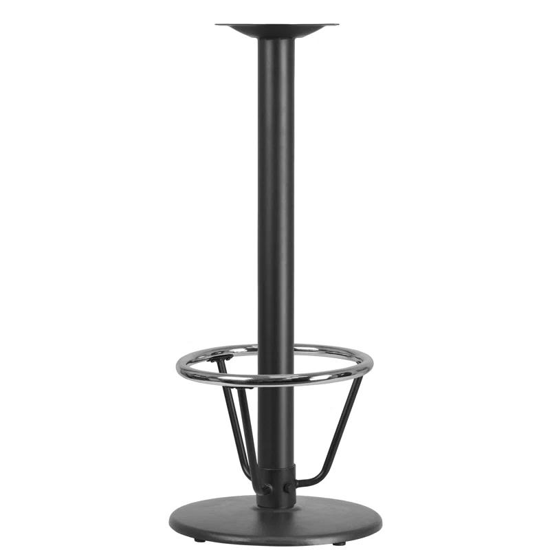 Flash Furniture Beverly 24" Round Restaurant Table Base with 4" Dia. Bar Height Column and Foot Ring