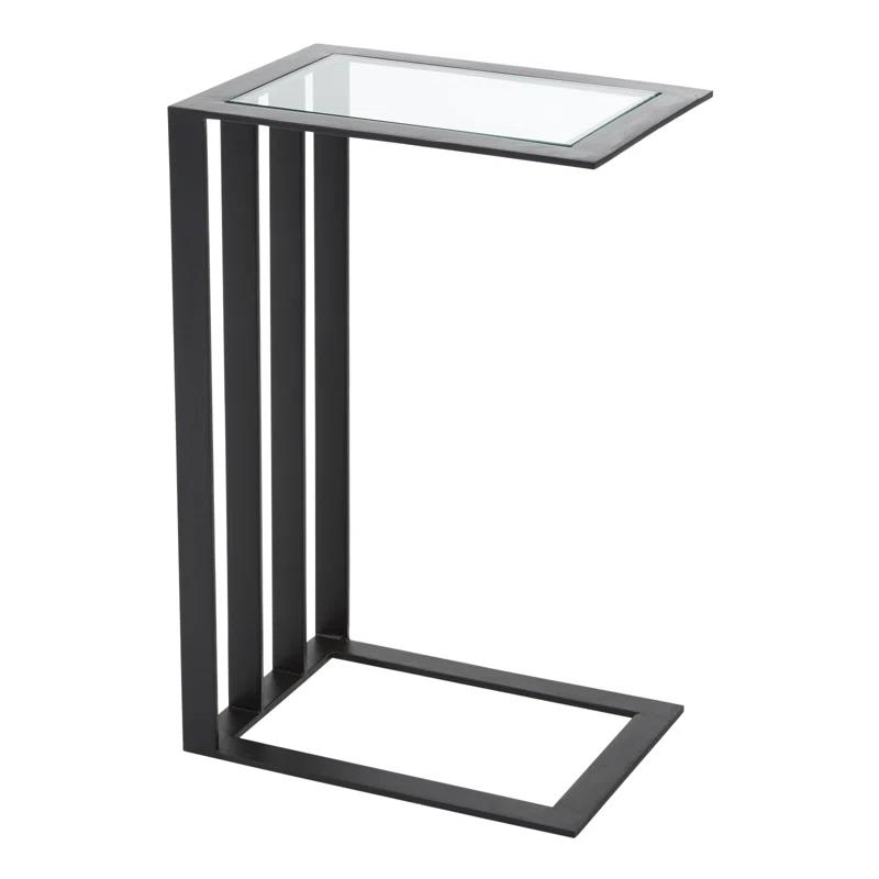 Global Views Cantilever Side Table-Bronze