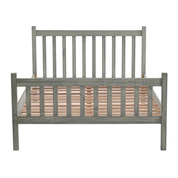 Alaterre Windsor Twin Wooden Weathered Beachhouse Farmhouse Industrial Bohemian Style Bed