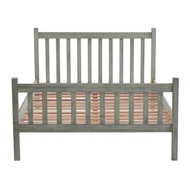 Alaterre Windsor Twin Wooden Weathered Beachhouse Farmhouse Industrial Bohemian Style Bed