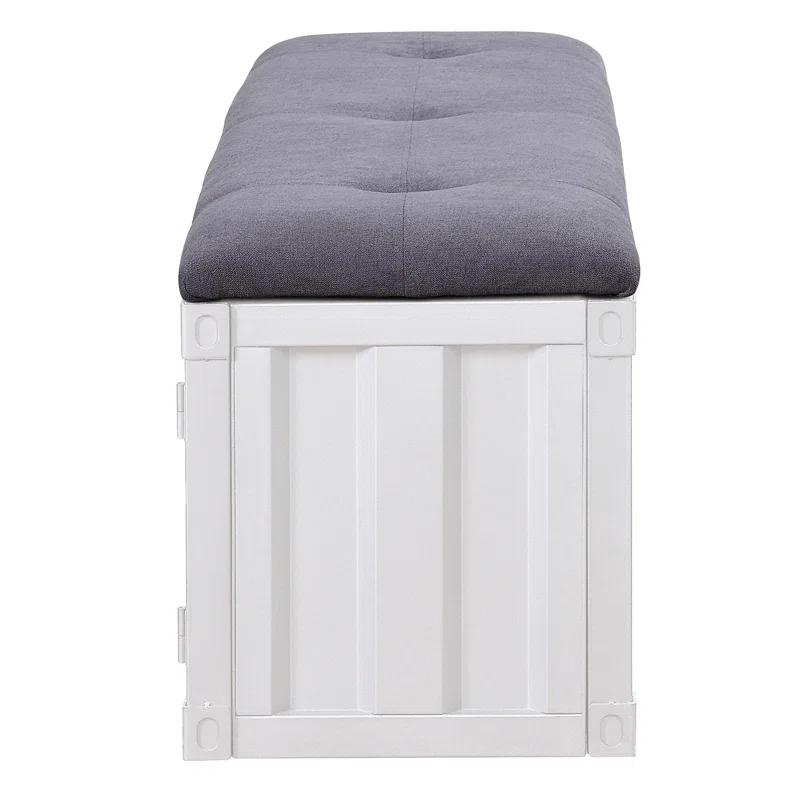 Acme Cargo Fabric Upholstered Storage Bench