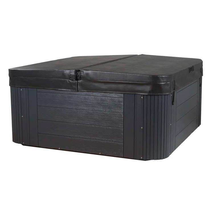 Aqualife® by Strong Spas® Annapolis™ 6-Person 50-Jet Lounger Hot Tub Spa with 2 Pumps, LED Lighting, Stainless Steel Heater and Ozonator, Insulated Cover Included