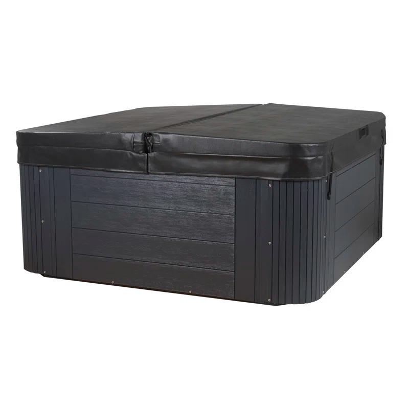 Aqualife® by Strong Spas® Annapolis™ 6-Person 50-Jet Lounger Hot Tub Spa with 2 Pumps, LED Lighting, Stainless Steel Heater and Ozonator, Insulated Cover Included