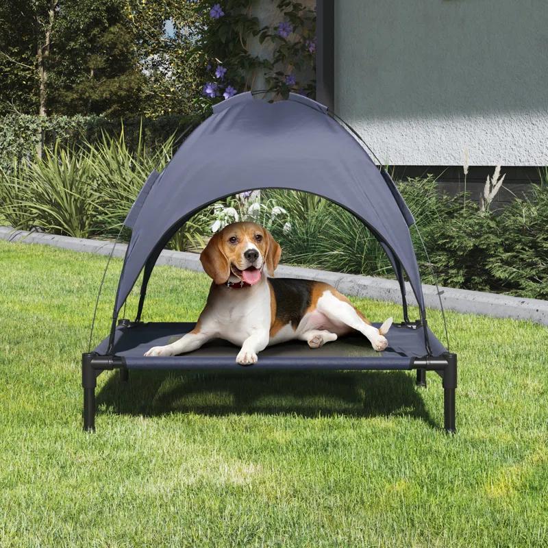 Petmaker PETMAKER 30x24 Elevated Dog Bed with Canopy