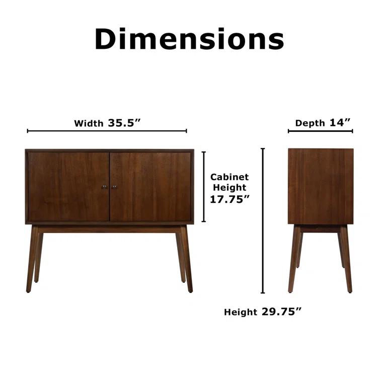Adore Decor Adore Decor Brookline Two-Door Storage Cabinet