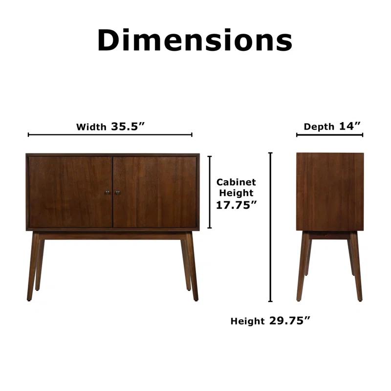 Adore Decor Adore Decor Brookline Two-Door Storage Cabinet