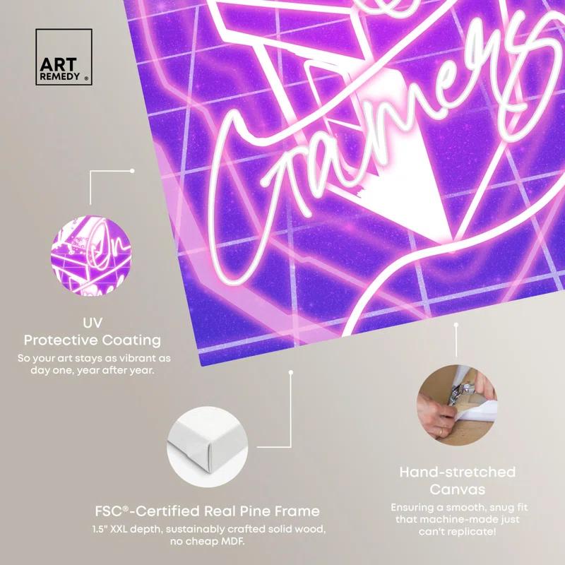 Art Remedy Game on Canvas Gamer Art Prints by Art Remedy
