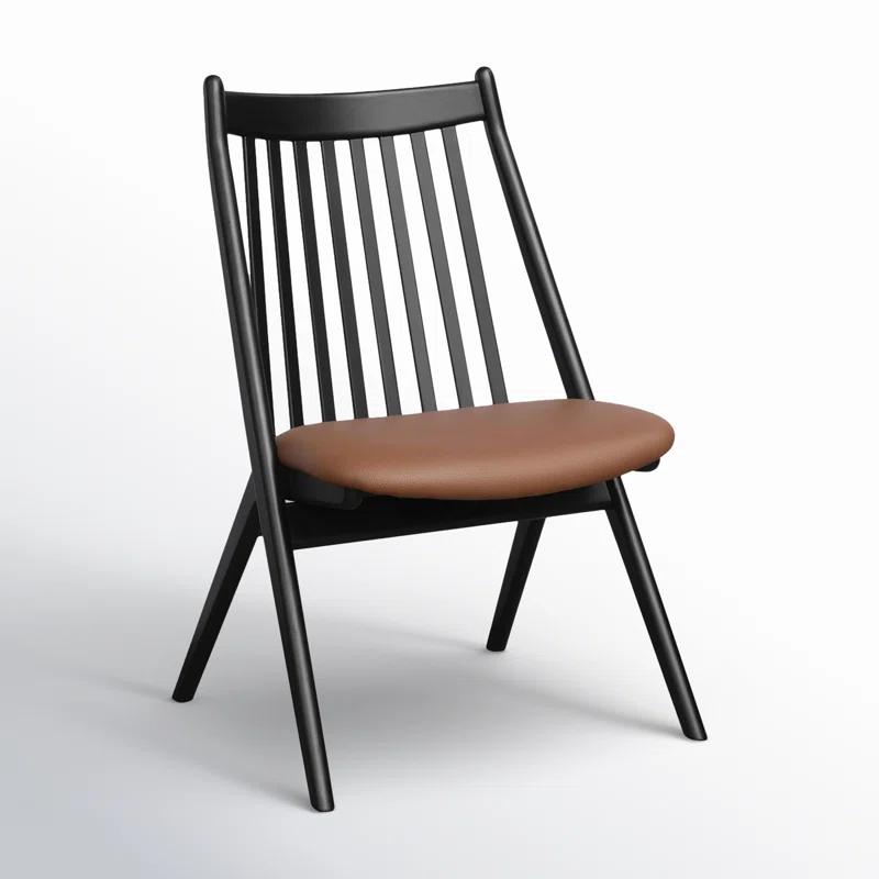 Trier Vegan Leather Spindle Dining Chair (Set of 2)