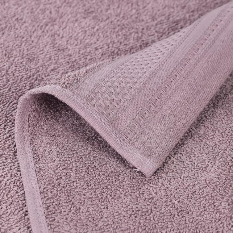 Superior Honeycomb Textured Waffle Border Cotton Medium Weight Bath Sheets (Set of 2)