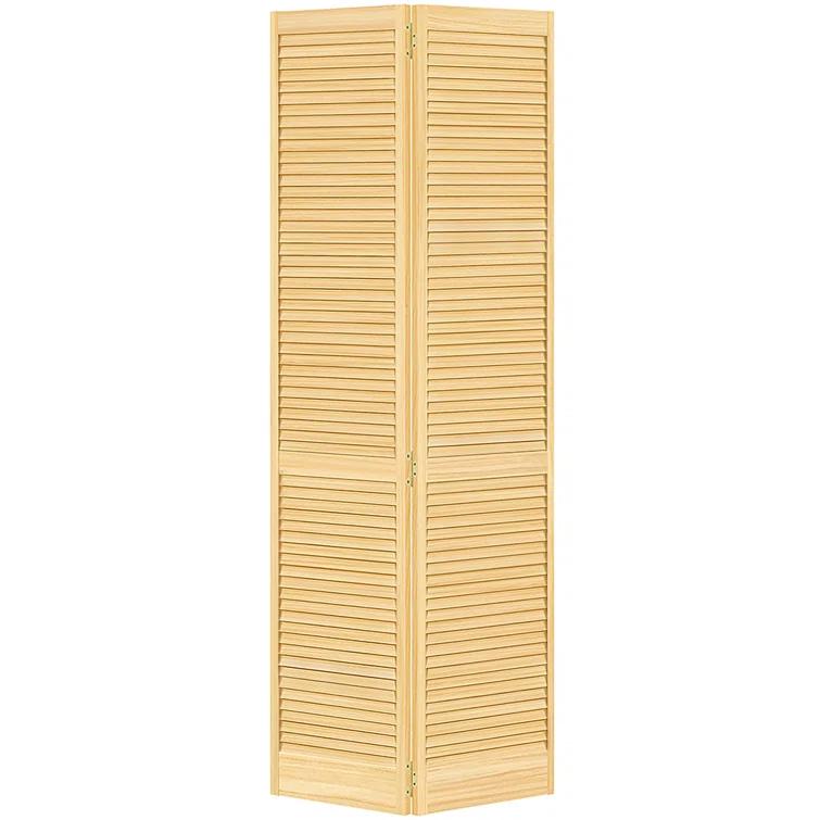Kimberly Bay Bi-fold Traditional Louver-Louver Unfinished 80 x 28