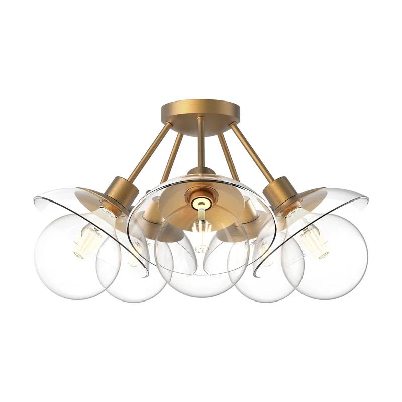 Alora Mood Francesca Glass Semi Flush Mount
