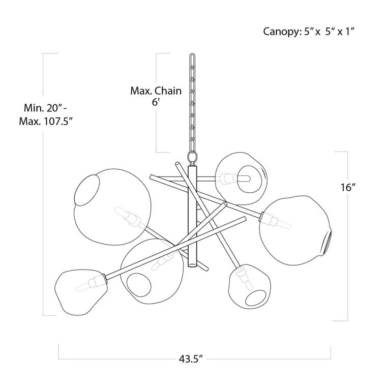 Regina Andrew Molten Chandelier
