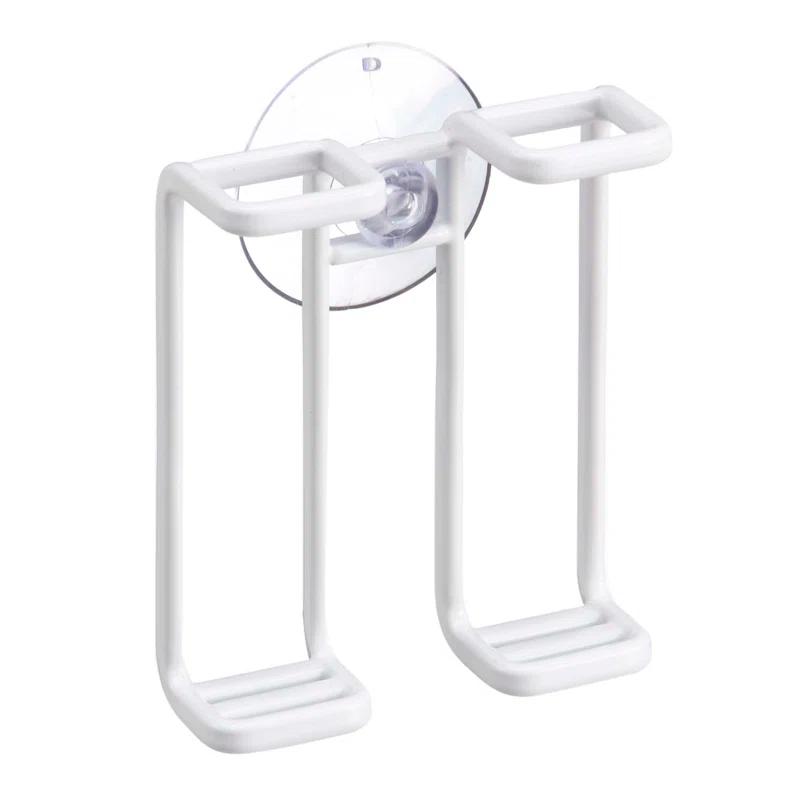 Yamazaki Home Tower Yamazaki Home Toothbrush Holder, Suction Cup Organizer For Bath, Steel, Water Resistant