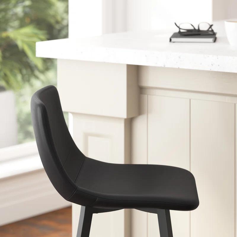 Taylor & Logan Brandy Upholstered Counter Stool with Metal Frame (Set of 2)