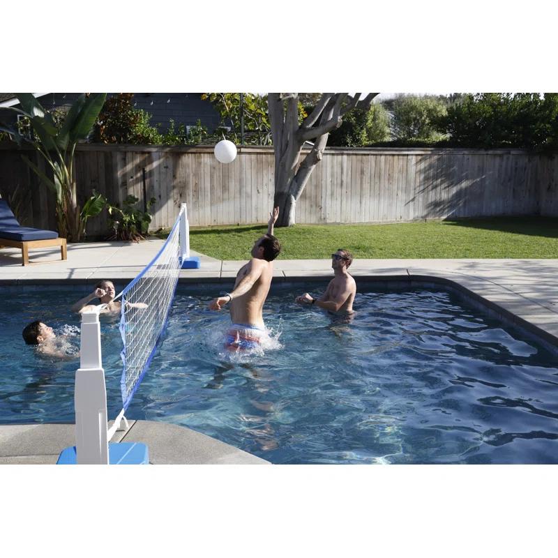 GoSports Gosports Splash Hoop 2-In1 Full Court Pool Basketball & Volleyball Game Set