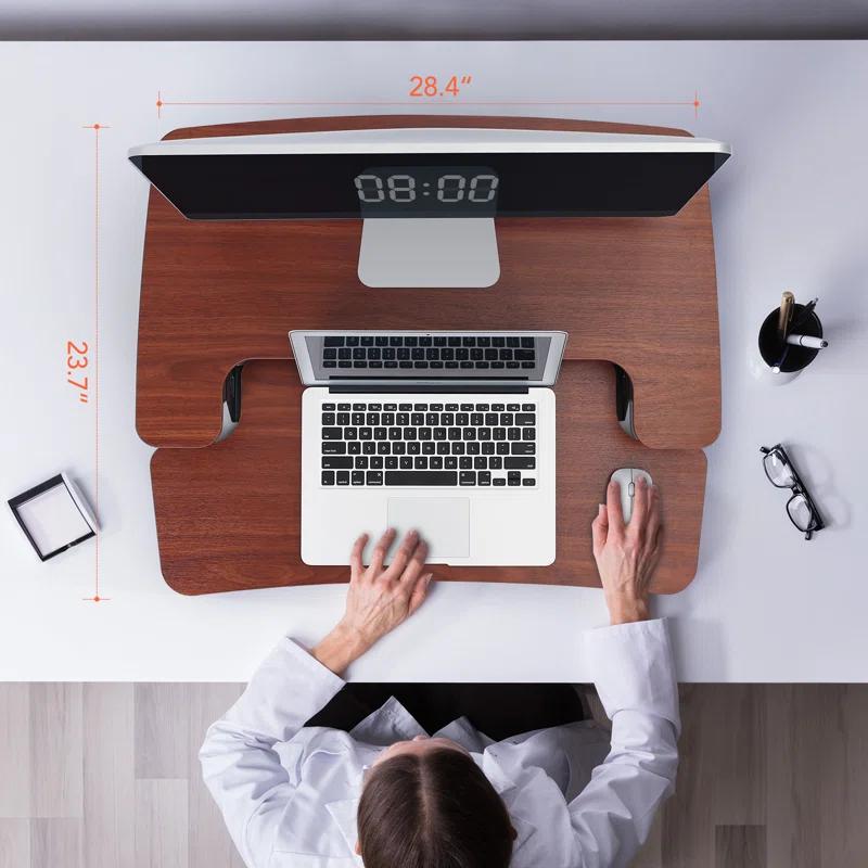 FlexiSpot Desk Converter with Removable Keyboard Tray