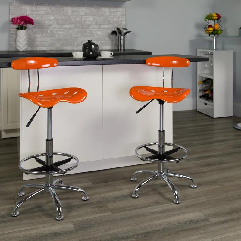 Flash Furniture Monroe Adjustable Height Swivel Bar Stool
