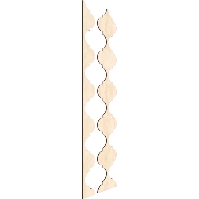 Ekena Millwork Marrakesh Adjustable Wood Decorative Slat Wall Panel Kit