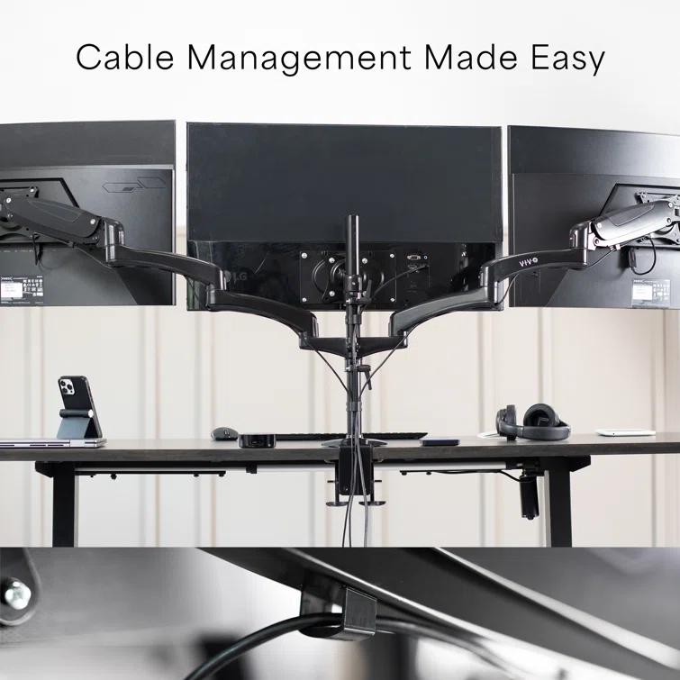 Vivo VIVO Triple Monitor Desk Mount, Screens up to 32", STAND-V300G