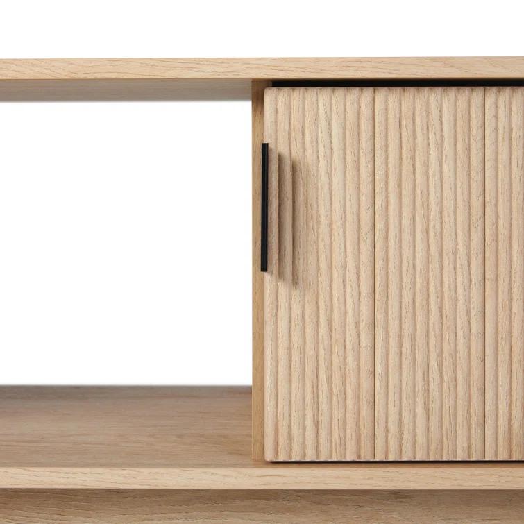 Red Barrel Studio® Farmann Reeded 2-Door TV Stand