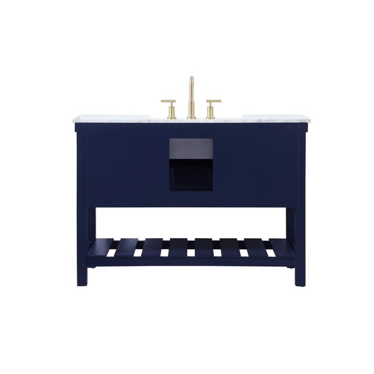 Pelaghia 48'' Single Bathroom Vanity with Marble Top