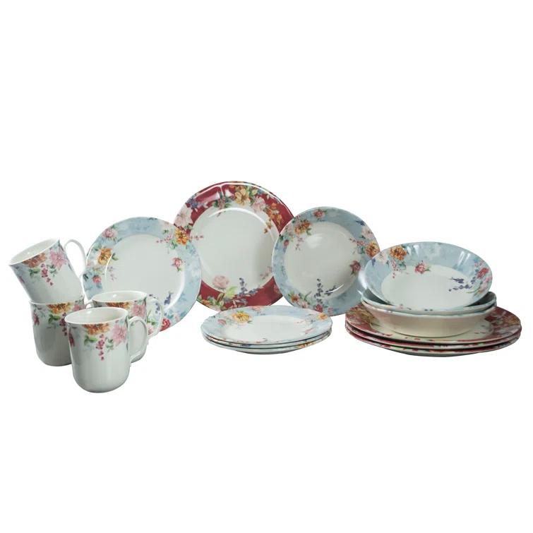 Tudor England Victoria 30 Piece Dinnerware Set, Service for 6