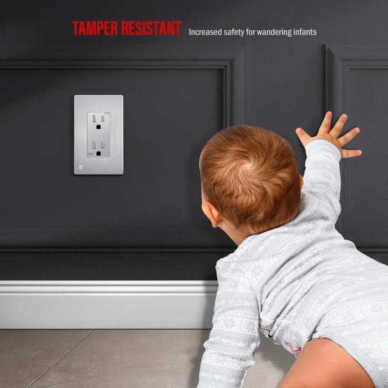 Enerlites No Subject 1 - Gang Rocker Standard Wall Plate