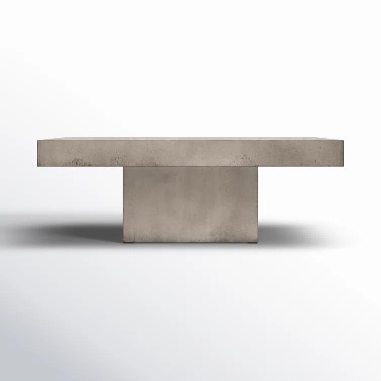 Kareen Concrete Pedestal Coffee Table