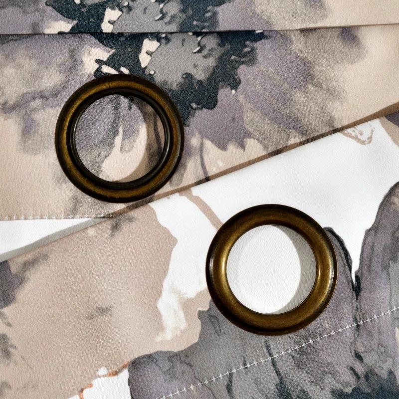 Lush Decor Sikora Polyester Room Darkening Curtain Pair (Set of 2)