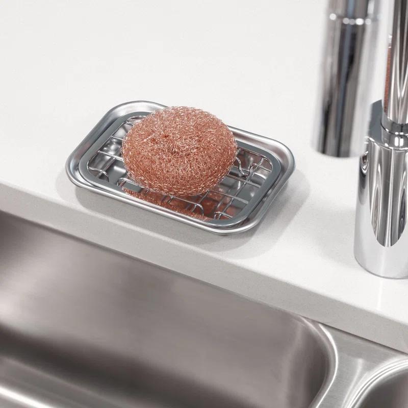 Gia Bar Soap Dish for Bathroom Vanities, Kitchen Sink - 2 Piece, Polished