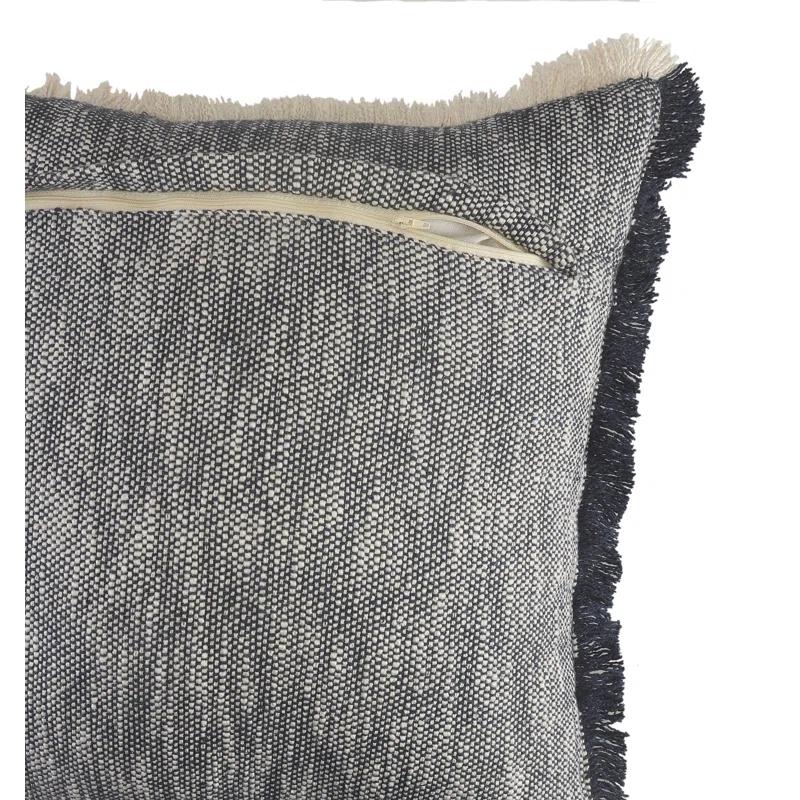 Rajani Home Jessei Fringed Cotton Throw Pillow