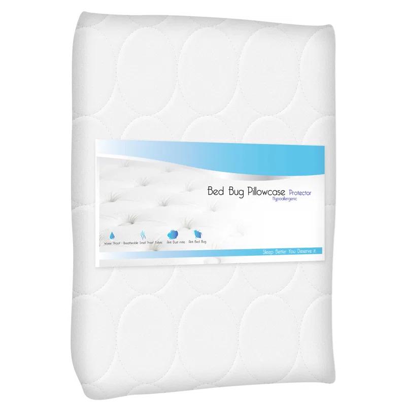 Remedy Remedy Waterproof Pillow Protector – Hypoallergenic Cotton Pillowcase with Zipper to Help Prevent Bed Bugs and Dust Mites