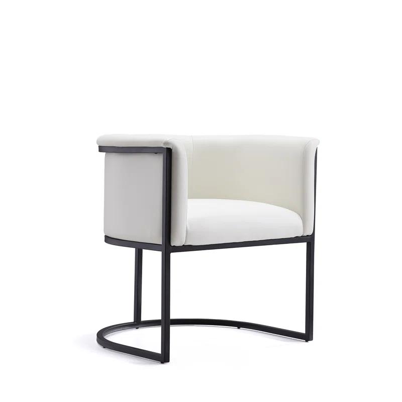 Virgil Faux Leather Upholstered Arm Chair