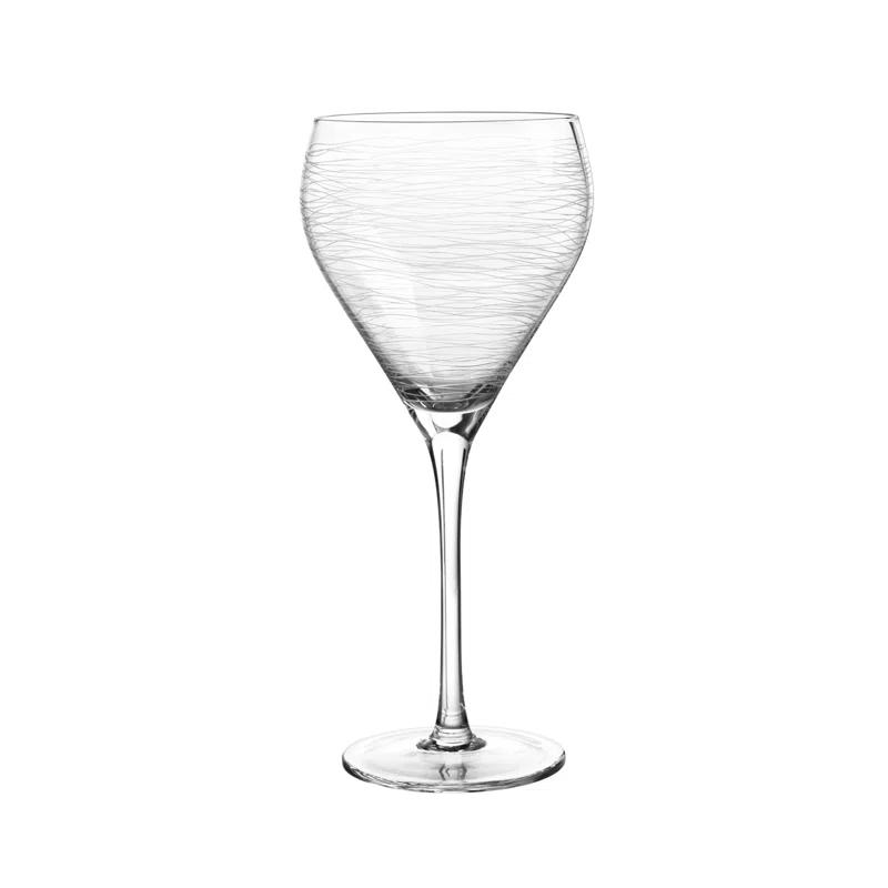 Qualia Glass Kacey-Mae 13 oz. Crystal Red Wine Glass (Set/4) (Set of 4)