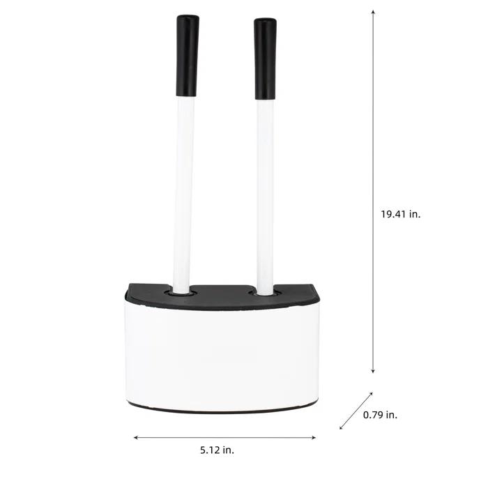 Bath Bliss Bath Bliss 2-In-1 Toilet Brush And Plunger Set In Metal