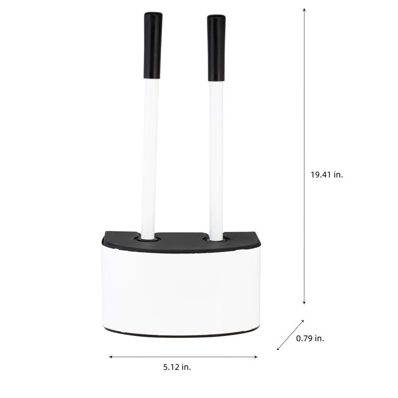 Bath Bliss Bath Bliss 2-In-1 Toilet Brush And Plunger Set In Metal