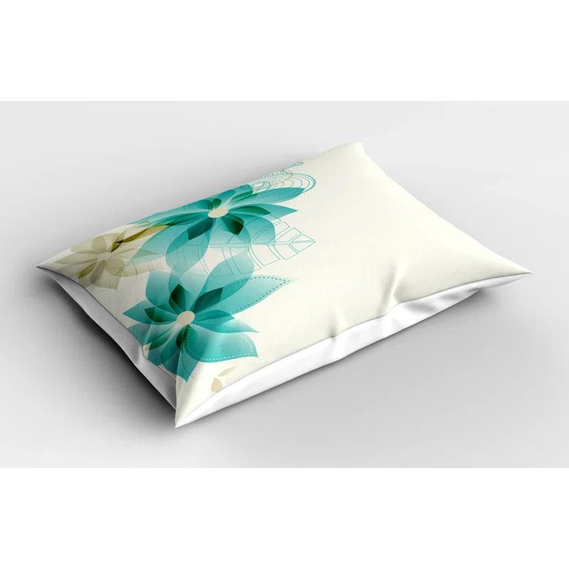 Ambesonne Tea Floral Bedding Set
