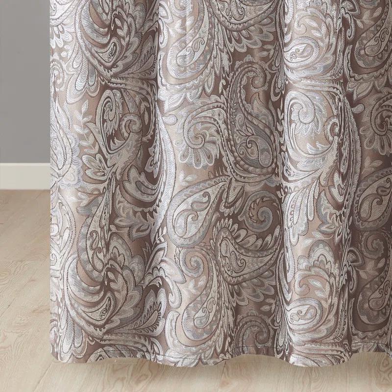 Madison Park Aubrey Paisley Jacquard Shower Curtain