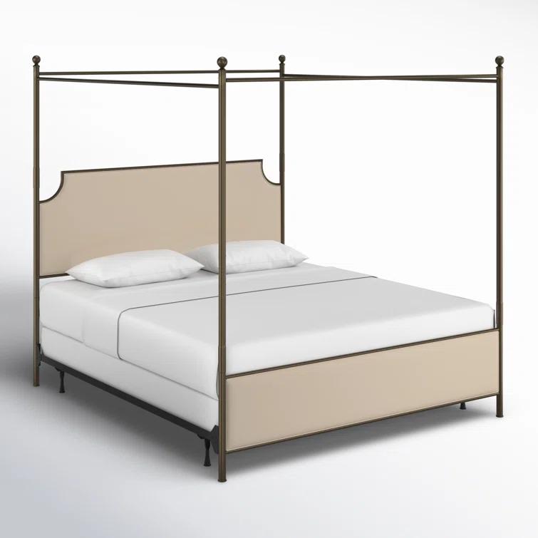 Nordland Upholstered Metal Canopy Bed