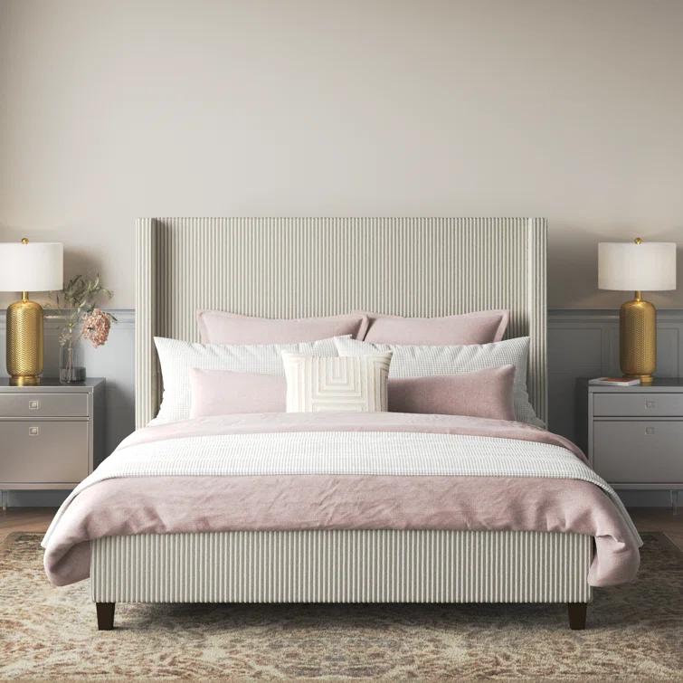 Willa Arlo™ Interiors Dunwoody Upholstered Wingback Platform Bed