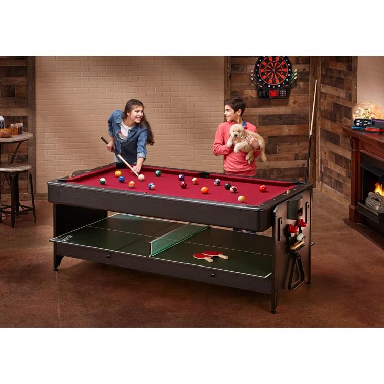 Fat Cat Fat Cat Original 3 in 1 87 Pockey Multi-Game Table